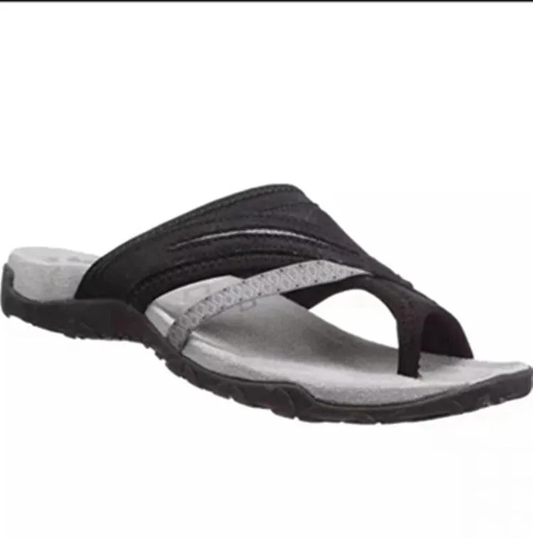 2024 New Comfortable Pinch Toe Flat Bottom Colored Women's Sandal Slippers