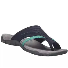 2024 New Comfortable Pinch Toe Flat Bottom Colored Women's Sandal Slippers