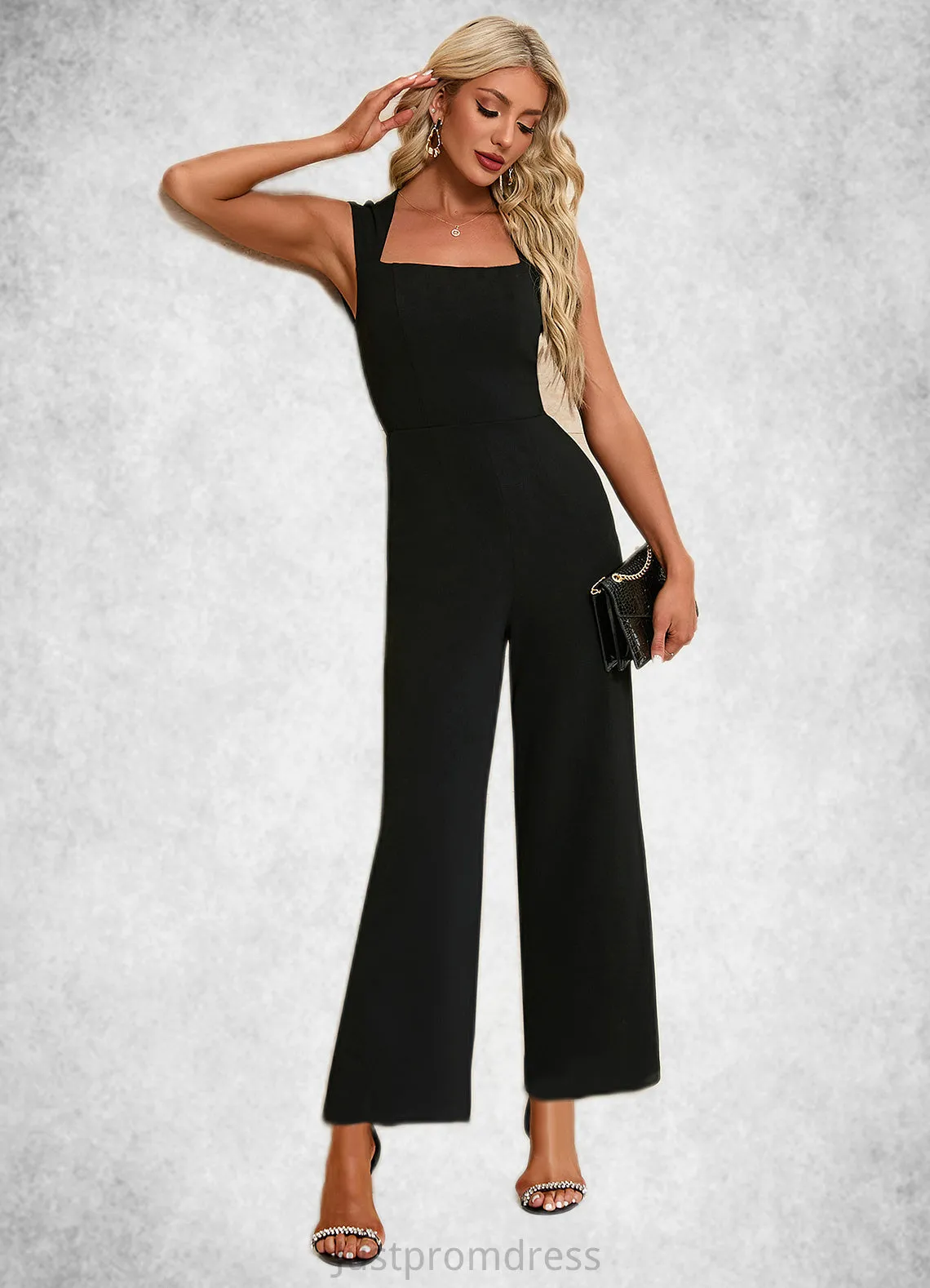 Aaliyah Square Elegant Jumpsuit/Pantsuit Polyester Maxi Dresses HHP0022346