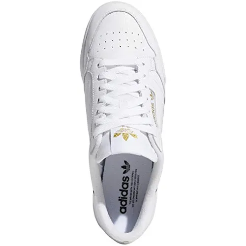 adidas Originals Men's Continental 80 Ballistic Shoes (White/Black/Gold, 8.5)