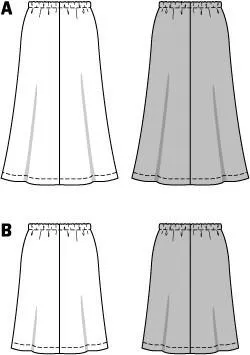 Burda Sewing pattern 6818 Misses Skirts