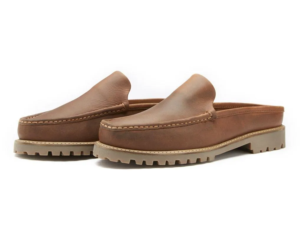 Chatham Mens Hart - Tan Premium Leather Mules