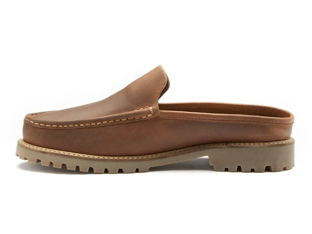 Chatham Mens Hart - Tan Premium Leather Mules
