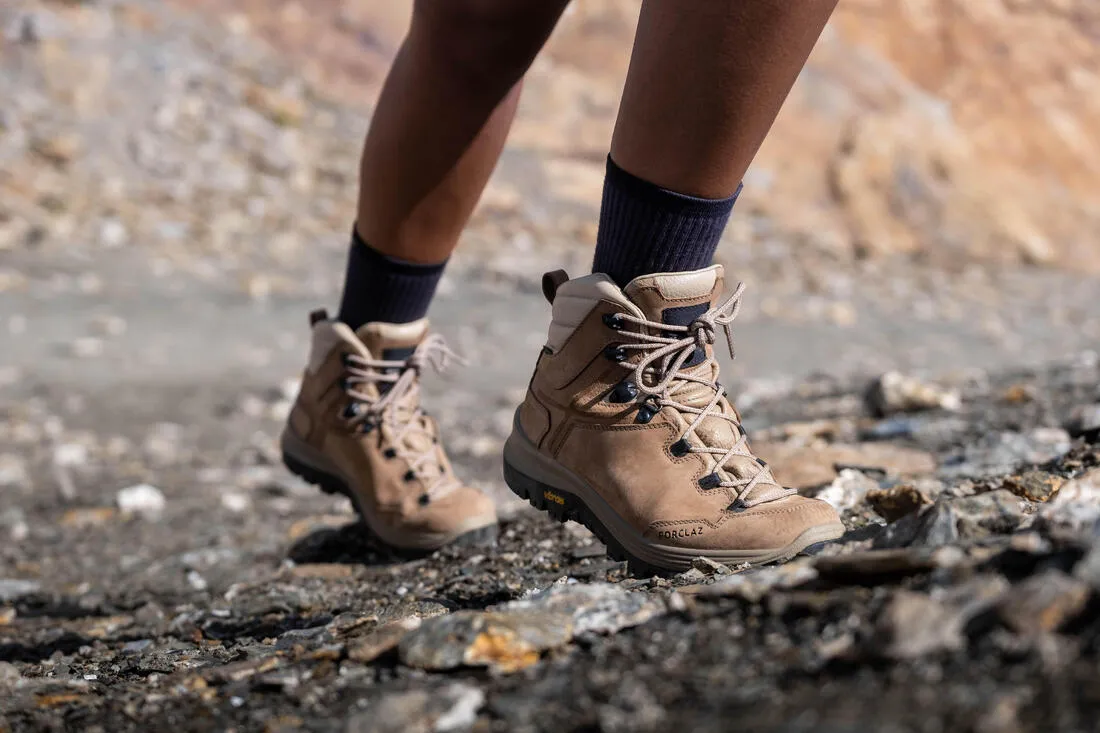 Forclaz MT500 Vibram Women's Trekking Boots - High - Waterproof - Leather