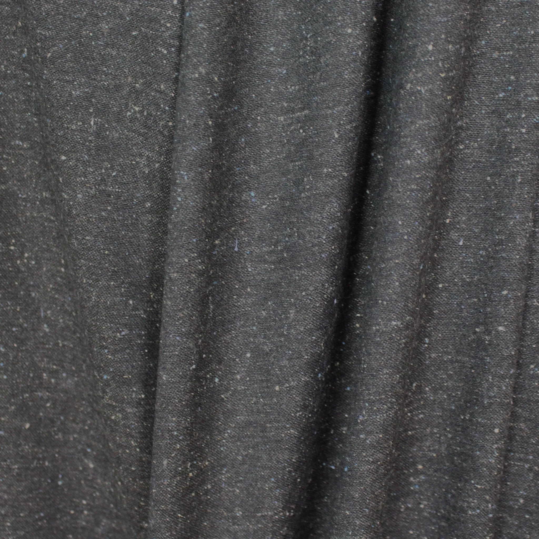 French wool/cotton lightweight woven suiting - charcoal melange