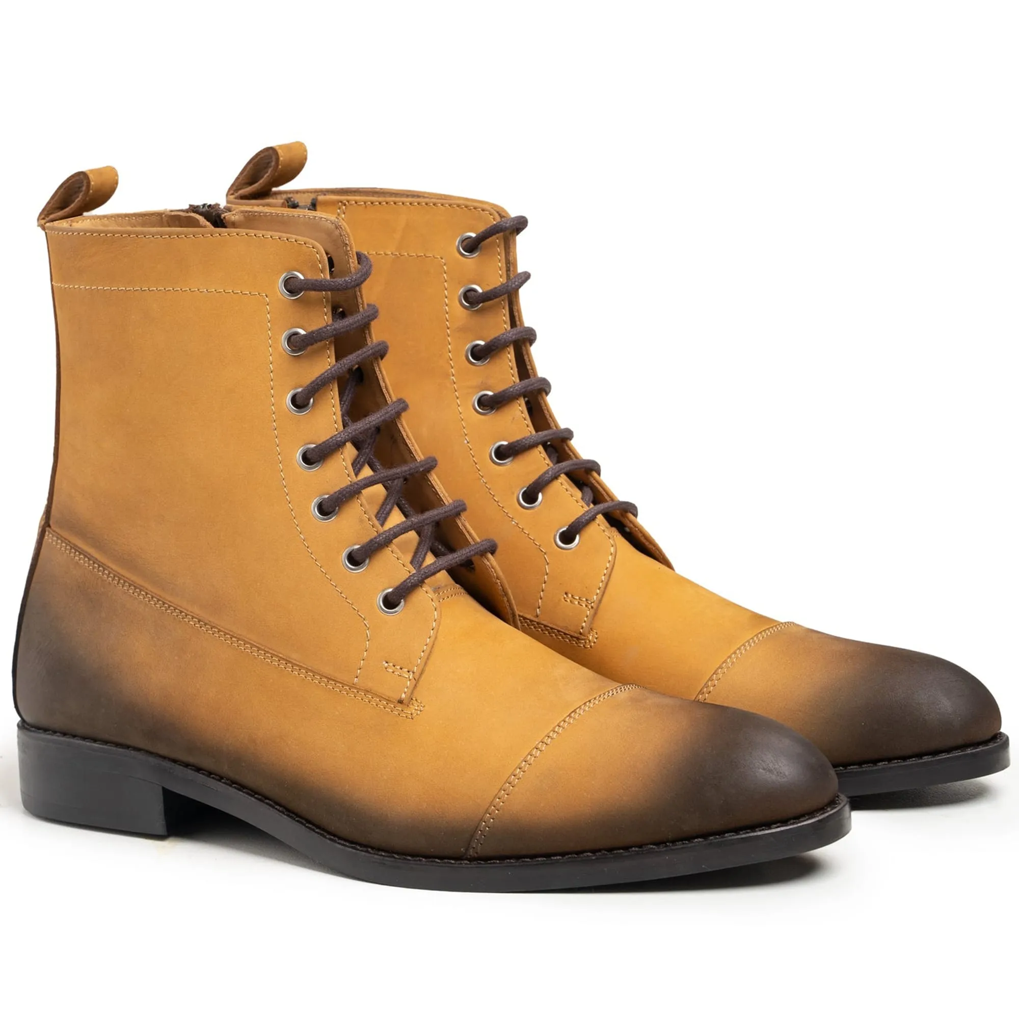 Handmade Custom Calf Leather Boots For Men