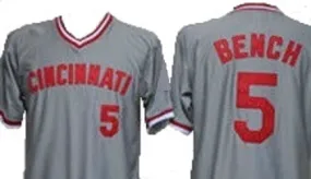Johnny Bench Cincinnati Reds Road Jersey
