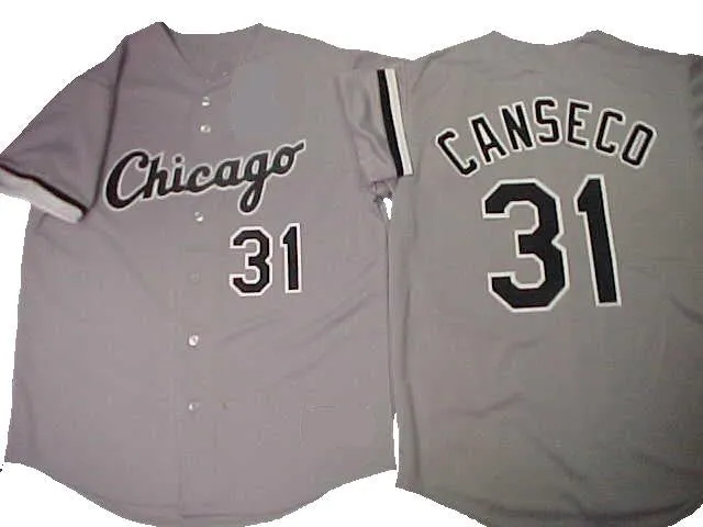 Jose Canseco Chicago White Sox Gray Road Jersey