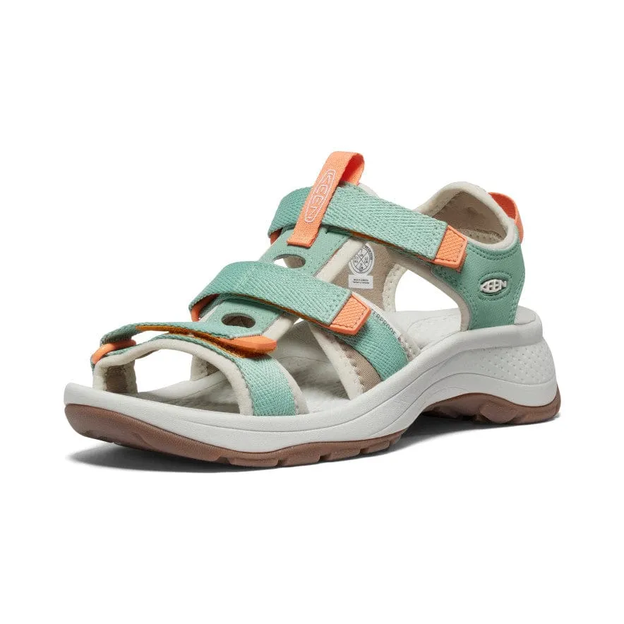 Keen Women's Astoria West Open Toe Sandals- Granite Green/ Tangerine