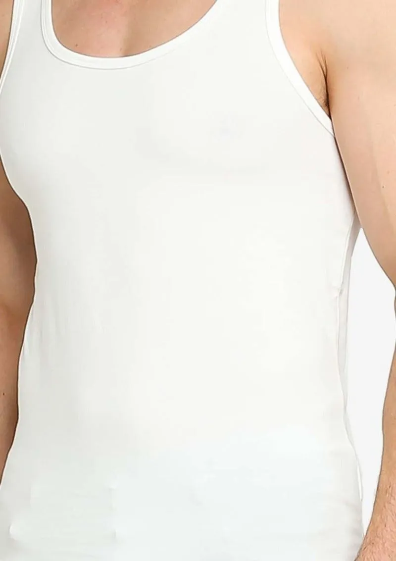 Men's Multicolor Scoop Neck Plus Size Cotton Tank Tops