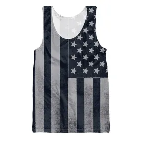 Men's Summer 3D-Printed Tank Top With Patriotic Design