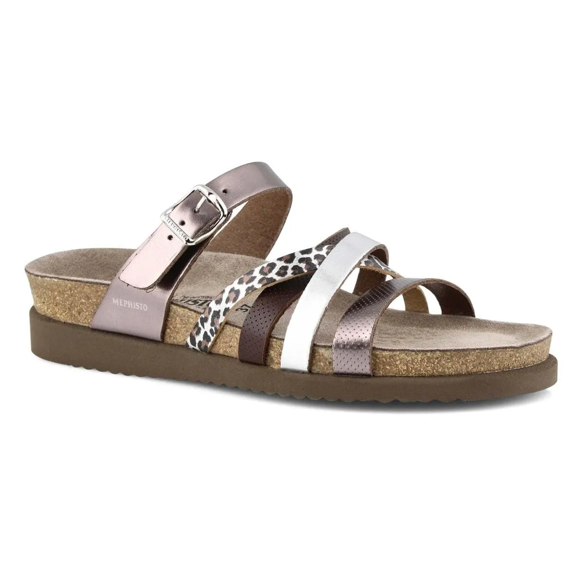 Mephisto Women's Huleda Sandals- Bronze Leopard