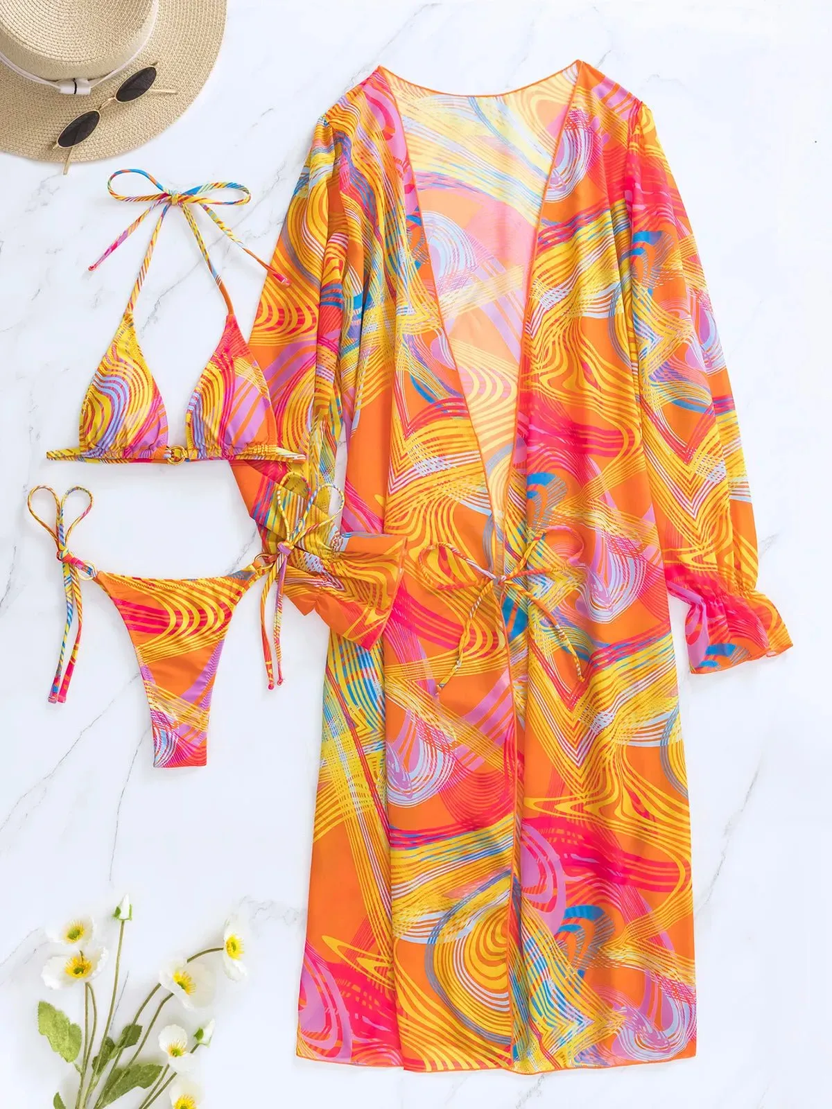 Micro Bikini 3 Pieces Women Swimwear
