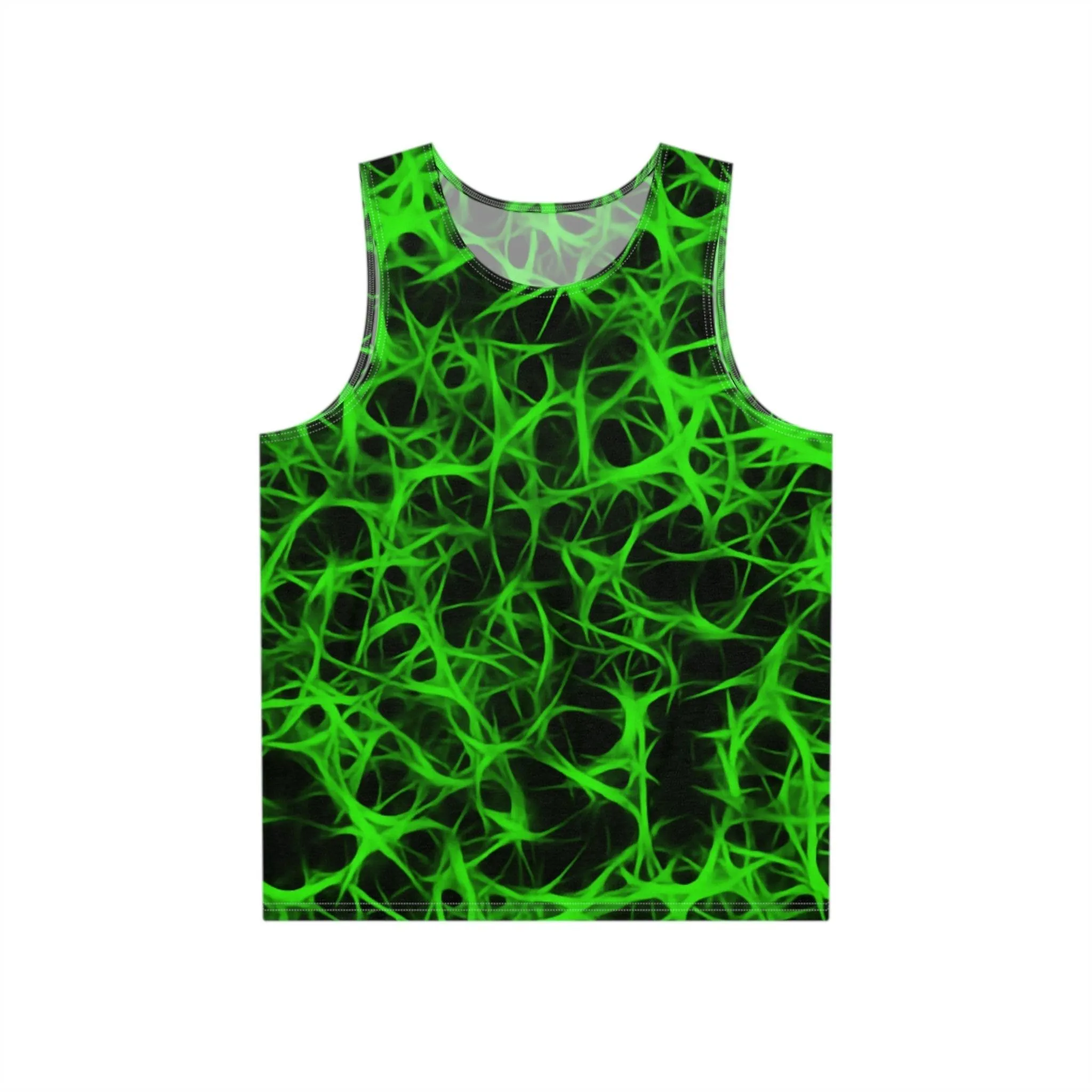 Neon Green Charged Men's Tank