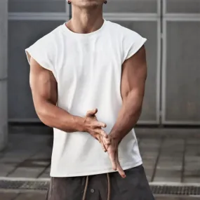 New O neck Tank Top for Men-Sleeveless Workout Cotton Vest