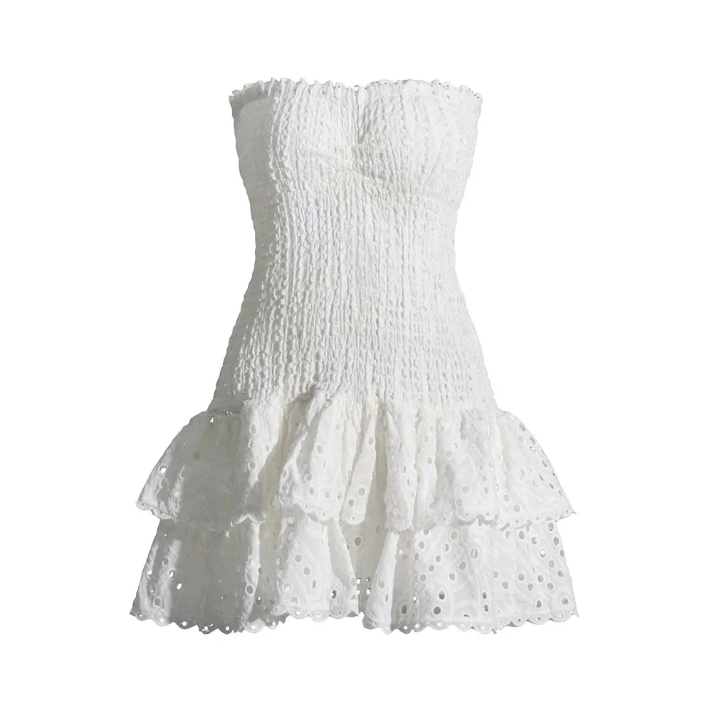 Off Shoulder Layered Dress - Alicia