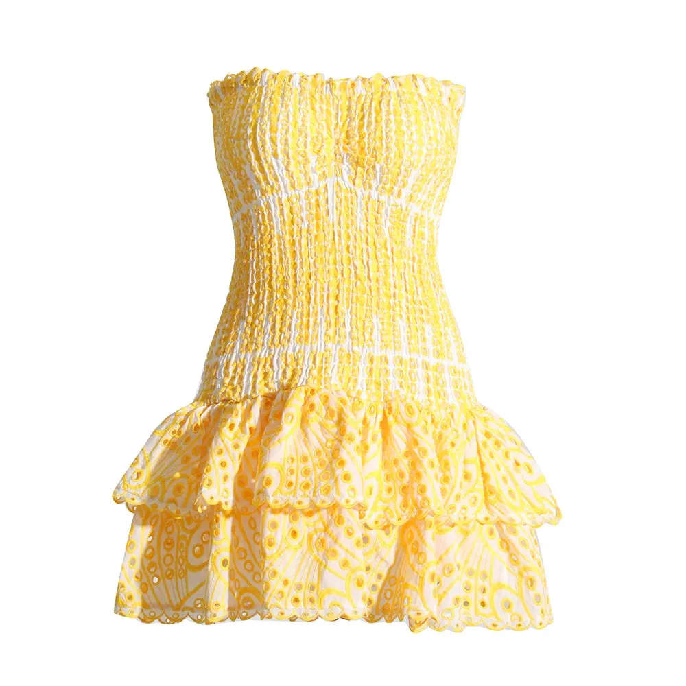 Off Shoulder Layered Dress - Alicia