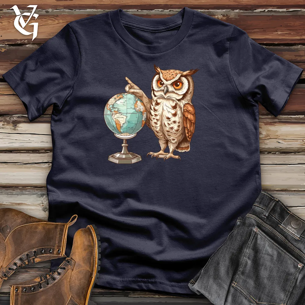 Owl Geographer Discovery Cotton Tee