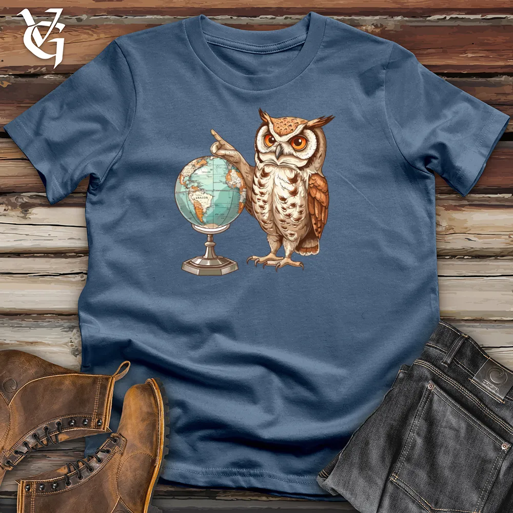 Owl Geographer Discovery Cotton Tee
