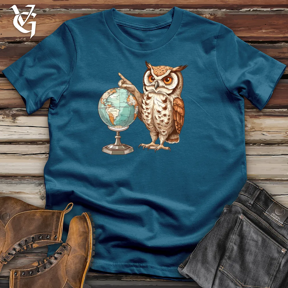 Owl Geographer Discovery Cotton Tee