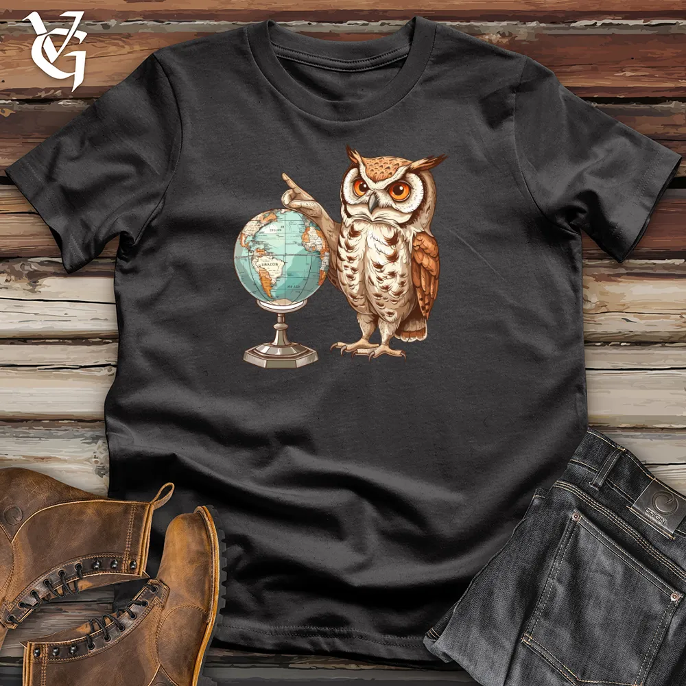 Owl Geographer Discovery Cotton Tee