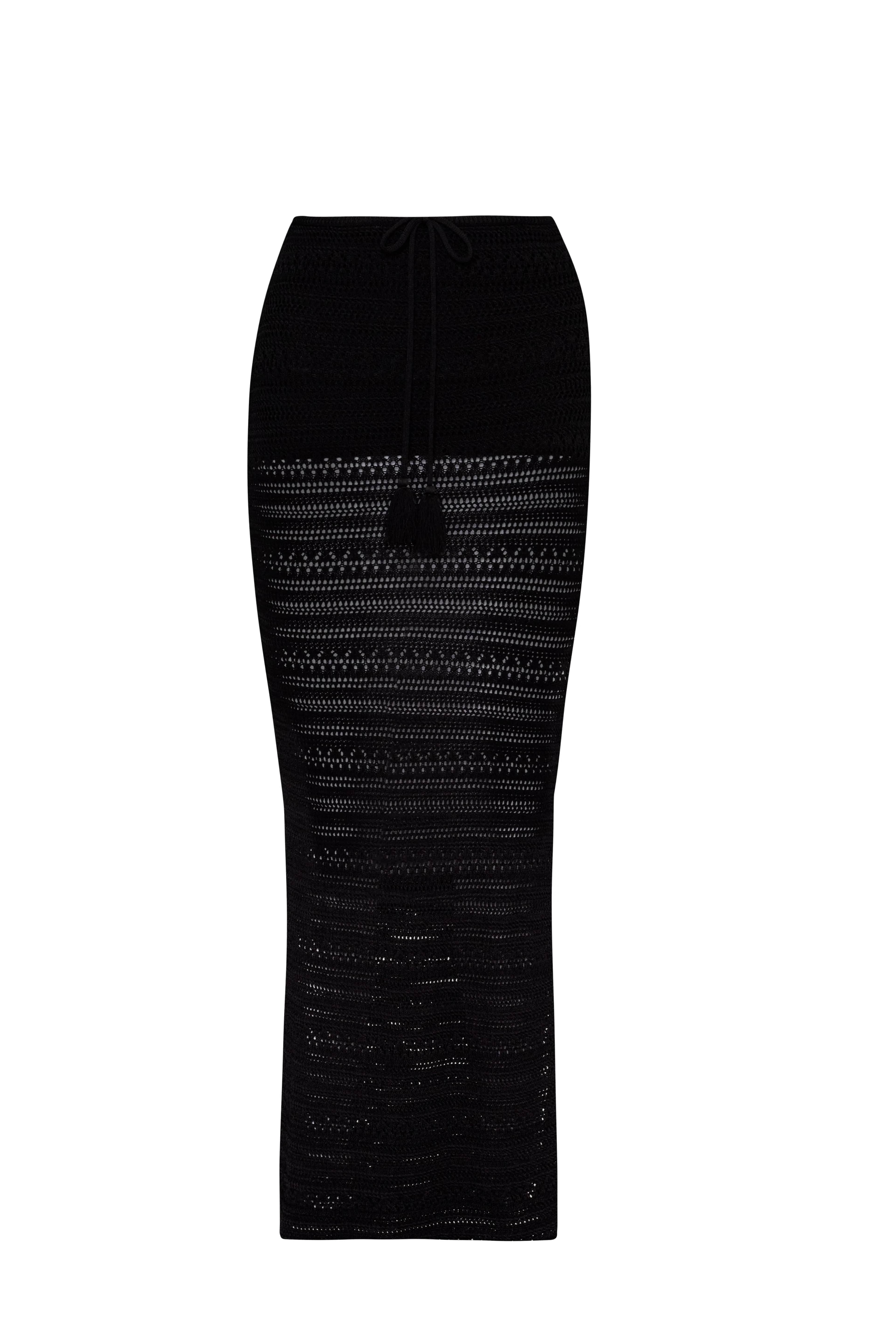 PilyQ Crochet Long Skirt