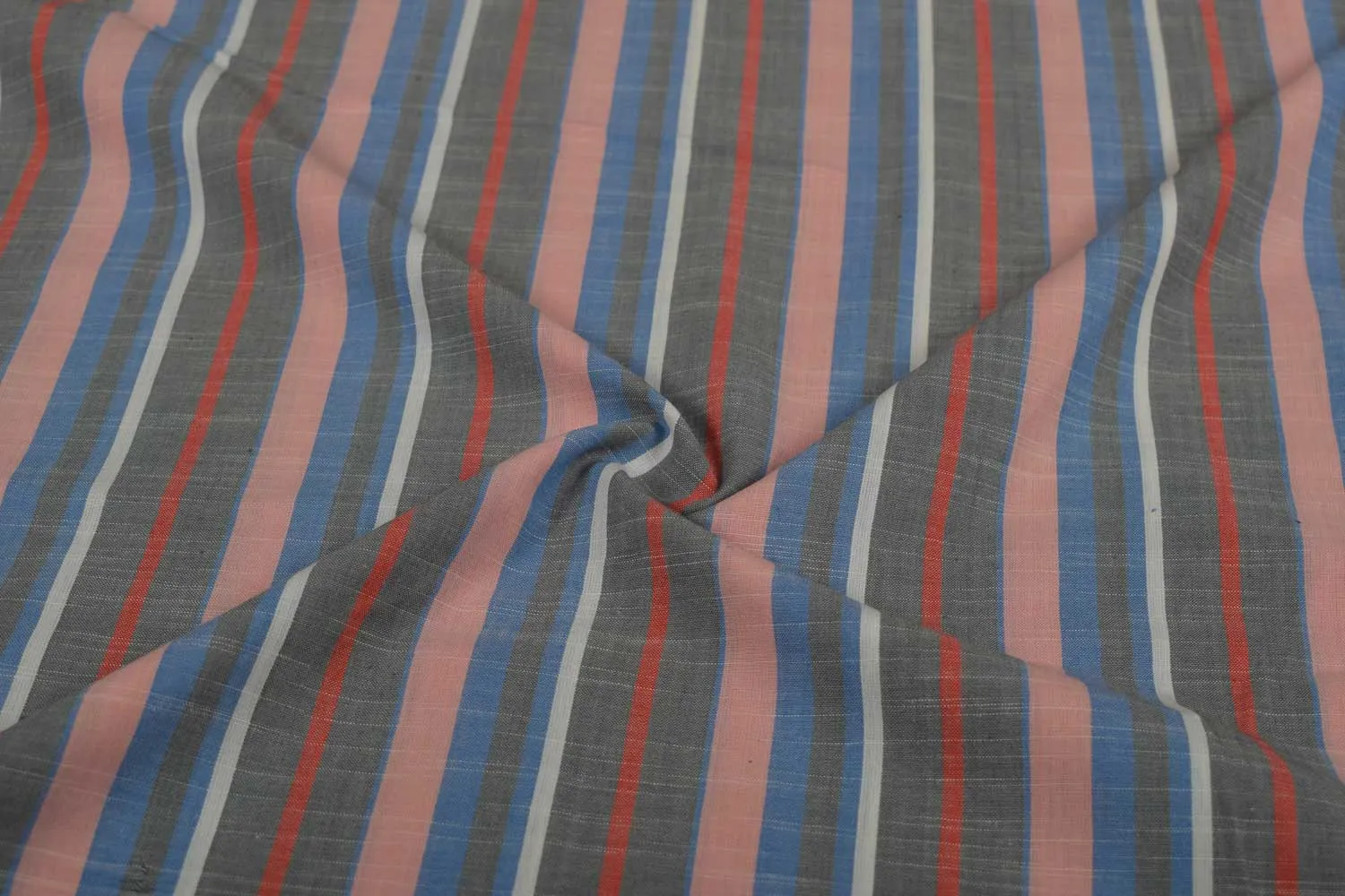 Precut of 1.5 Multicolor Stripes Cotton Yarn Dyed Fabric