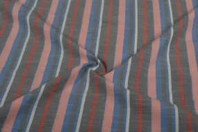 Precut of 1.5 Multicolor Stripes Cotton Yarn Dyed Fabric