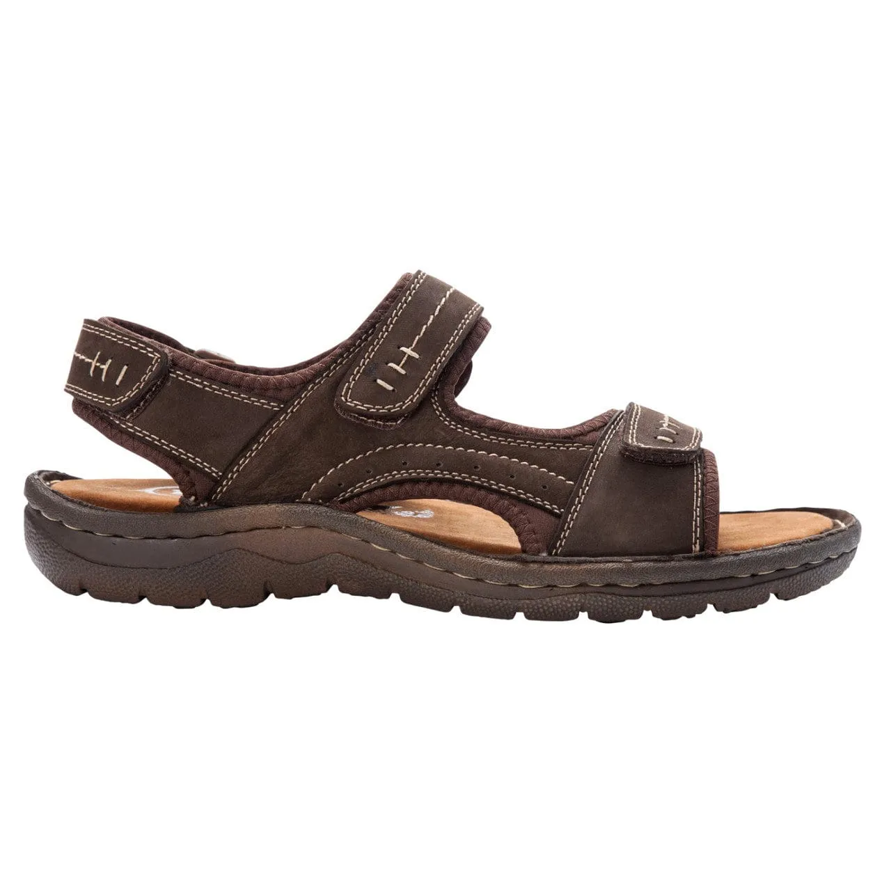 Propet Men's Jordy Sandals- Coffee