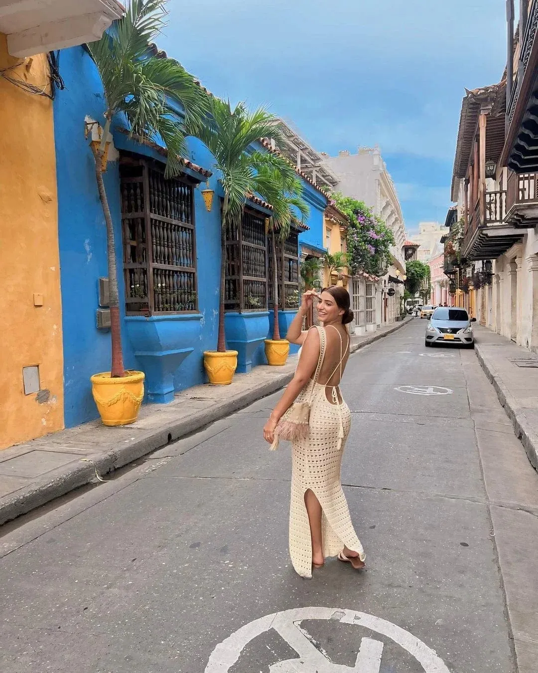 Sexy Knit Cut Out Tassel Spaghetti Strap Bodycon Beach Maxi Dress Summer
