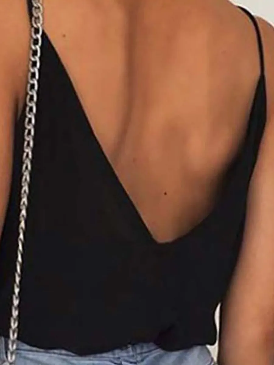 Women's Spring/Summer V-Neck Lace Tank Top