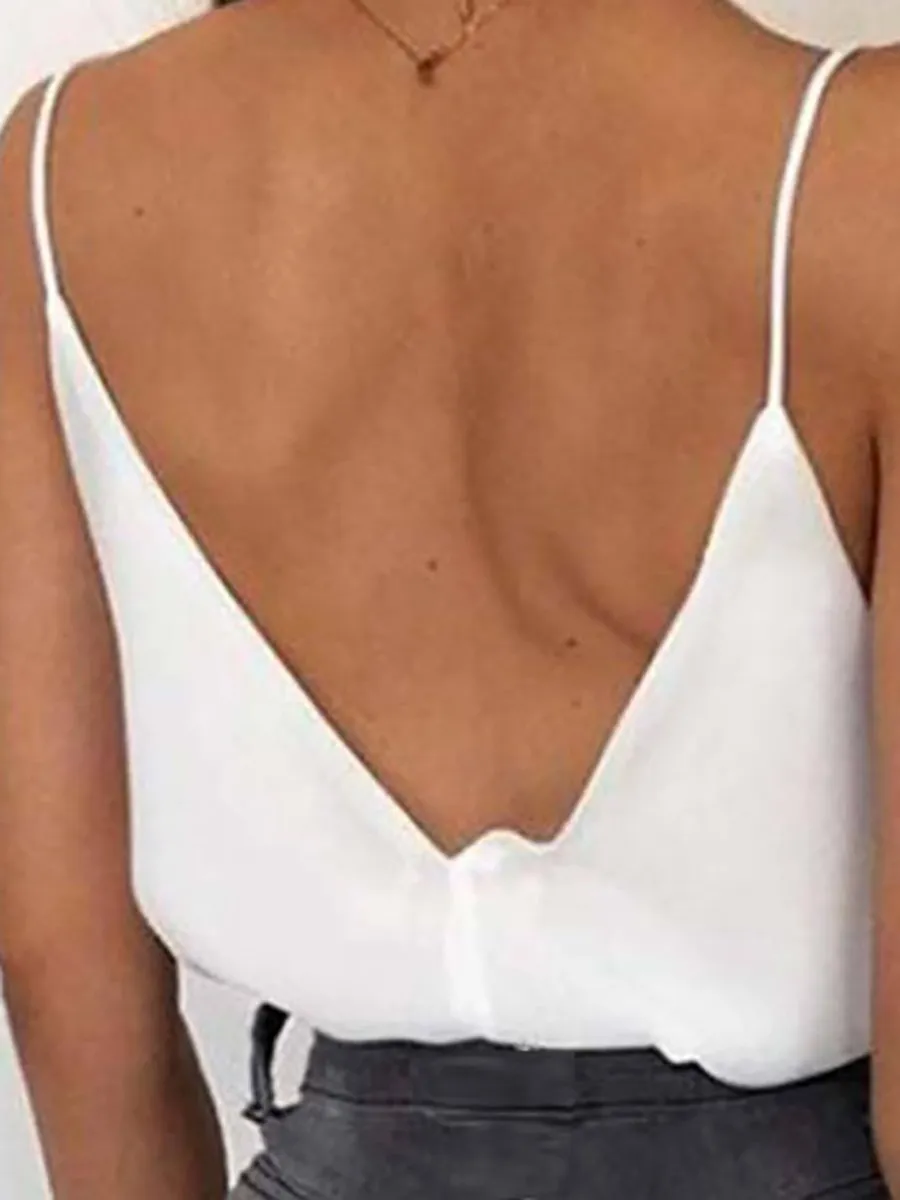 Women's Spring/Summer V-Neck Lace Tank Top