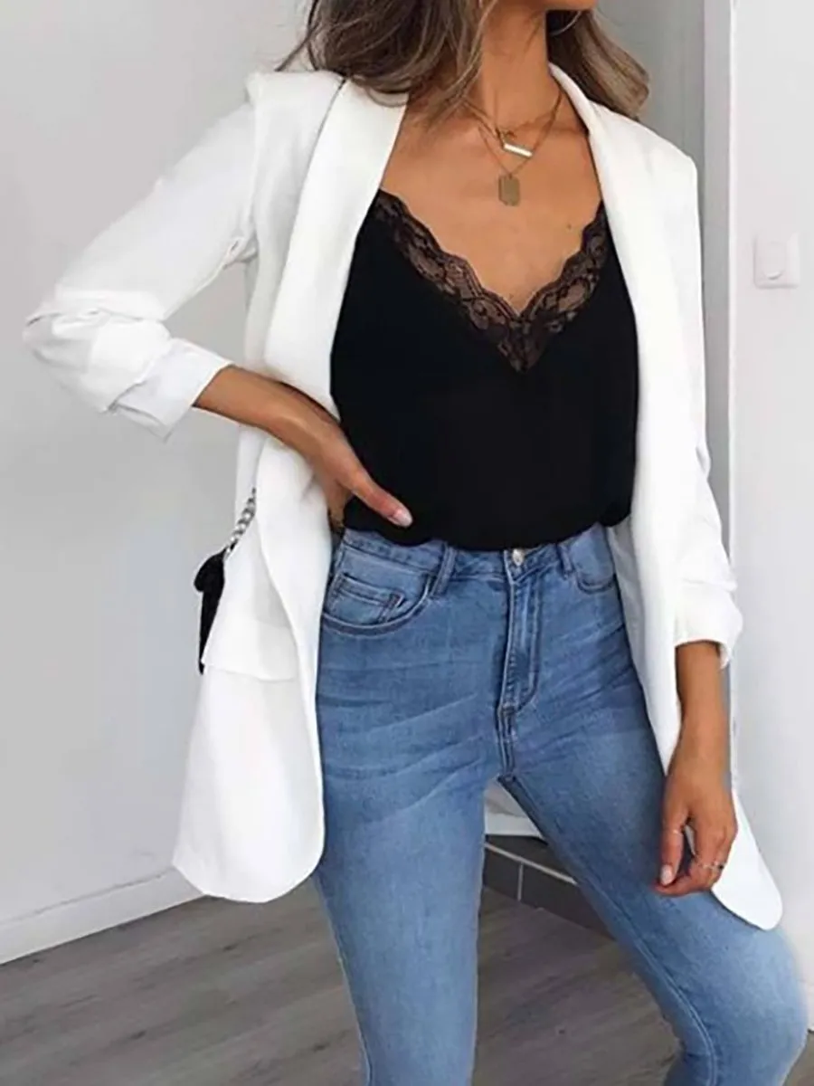 Women's Spring/Summer V-Neck Lace Tank Top